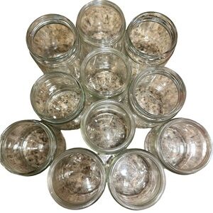 11 Glass Jars (No LIDS) (Used - Good Condition) 🫙